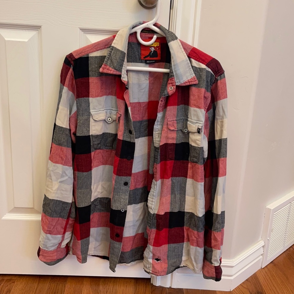 Large Lost flannel button down shirt
